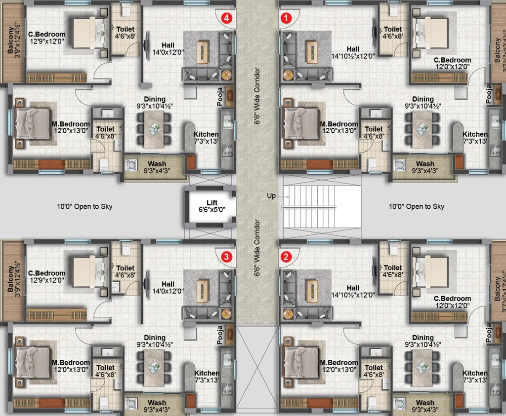 Floor Plan of Sri SS Harmony in Adibatla, Hyderabad - Image 172636