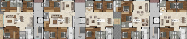 Floor Plan of PMR Parkvue in Kompally, Hyderabad - Image 172466