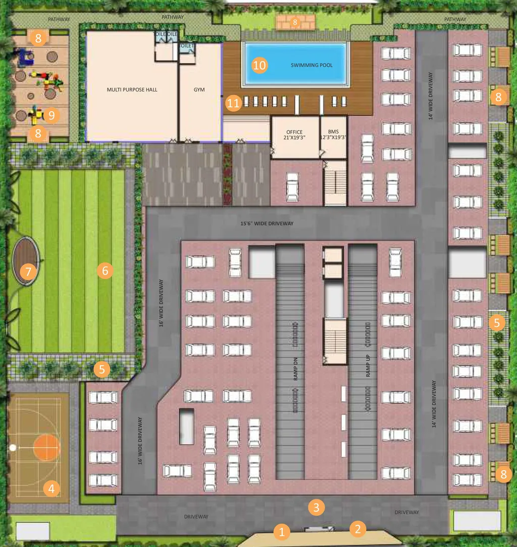 Master Plan of Om Sree Grand in Kowkoor, Hyderabad - Image 172450