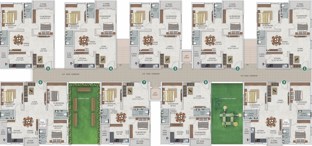 Floor Plan of Shreeven Silver Nests in Kistareddypet, Hyderabad - Image 172569