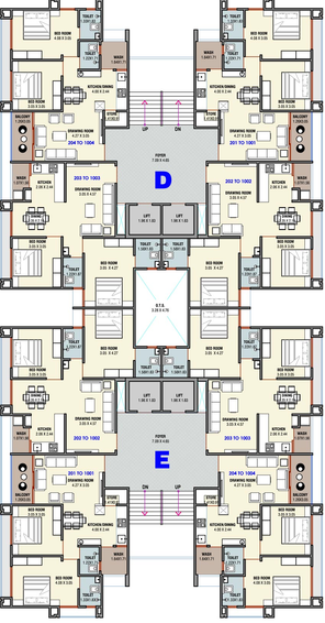 Floor Plan of Dharti Saket Heaven 2 in New Ranip, Ahmedabad - Image 97521