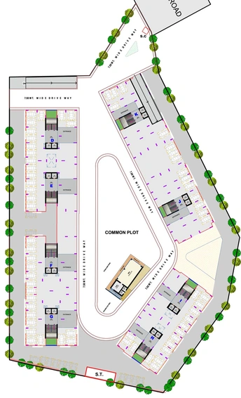 Master Plan of Dharti Saket Heaven 2 in New Ranip, Ahmedabad - Image 97522