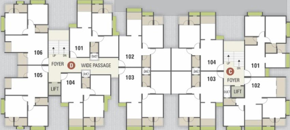 Floor Plan of Dharti Saket in New Ranip, Ahmedabad - Image 96349