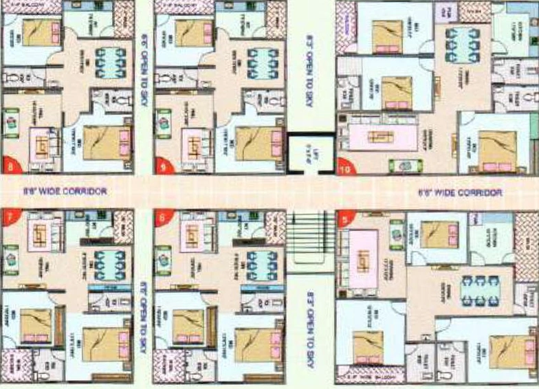 Floor Plan of Parijatha Pride in Shamirpet, Hyderabad - Image 172089