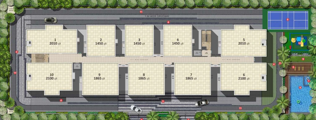Master Plan of Niharika Lakefront in Khajaguda, Hyderabad - Image 172424