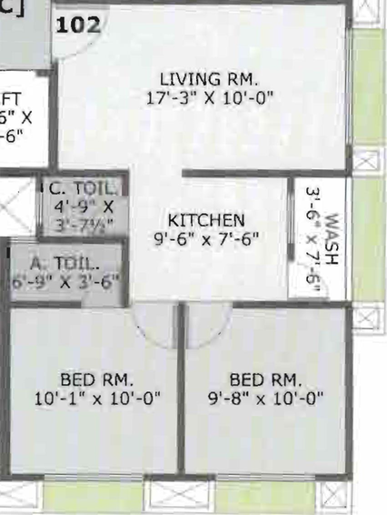 2 BHK Flat in Harikrushna Township in Mota Varachha, Surat - Image 818226