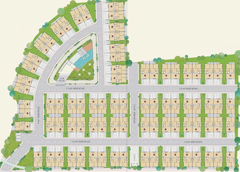 Master Plan of Sahajanand Divine Homes in Kamrej, Surat - Image 178155