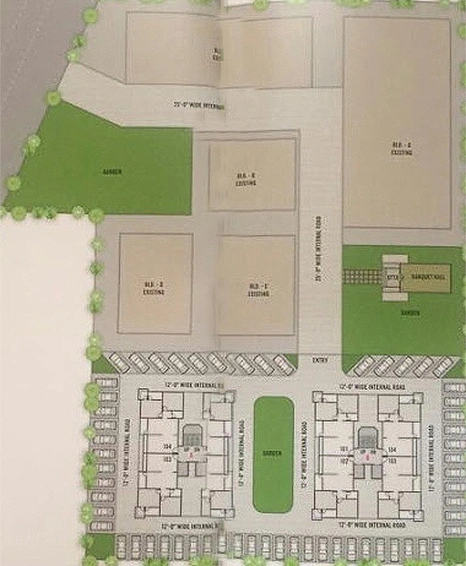 Master Plan of VK Shikhin Heights in Bhimrad, Surat - Image 178997