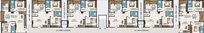 Floor Plan of Lohita Residency in Bachupally, Hyderabad - Image 172673