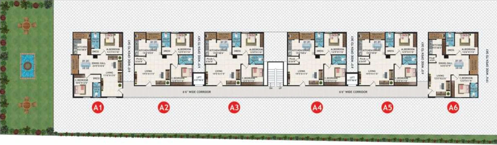 Master Plan of Lohita Residency in Bachupally, Hyderabad - Image 172672