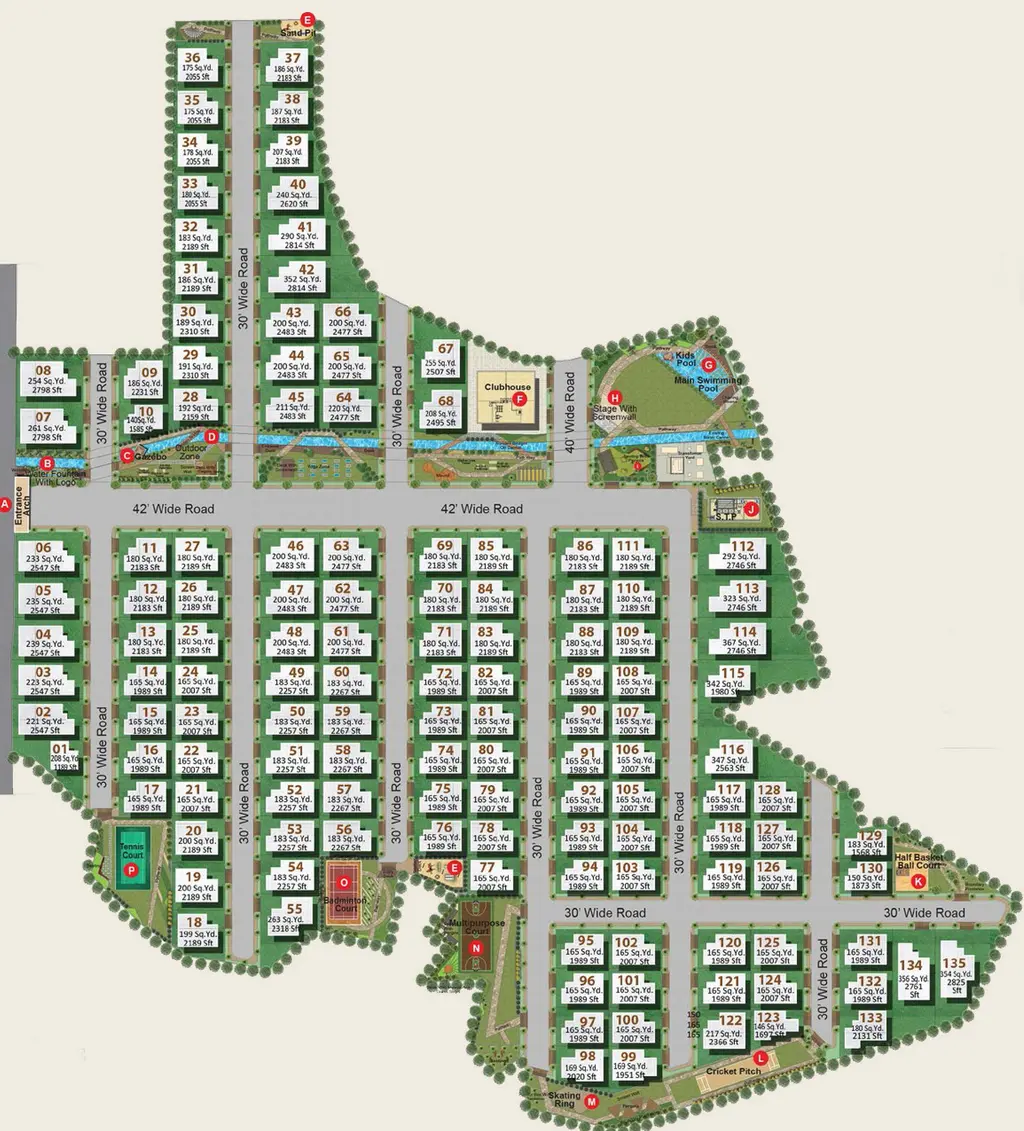 Master Plan of Srinidhi Hill Park in Bachupally, Hyderabad - Image 172593