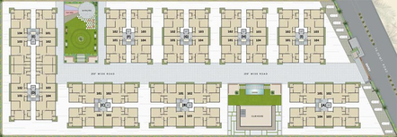 Master Plan of Shiv Shrungal Homes in Althan, Surat - Image 179201