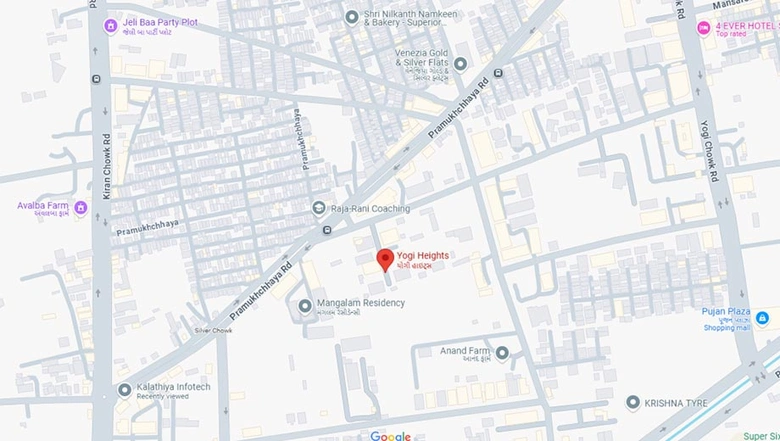 Location of Yogi Heights in Chikuwadi, Surat - Image 181447