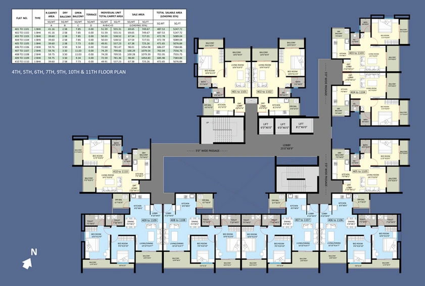 Floor Plan of Balaji Raanwa in Mahalunge, Pune - Image 9843