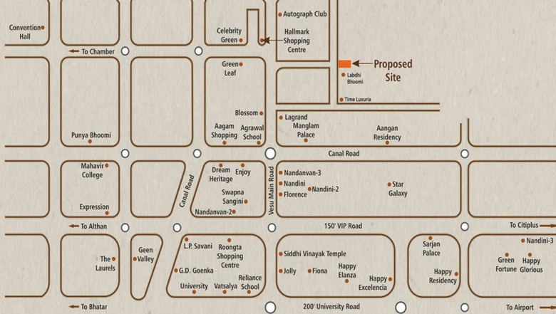 Sample Apartment of Champakbhai Vihaan Residency in Vesu, Surat - Image 96693