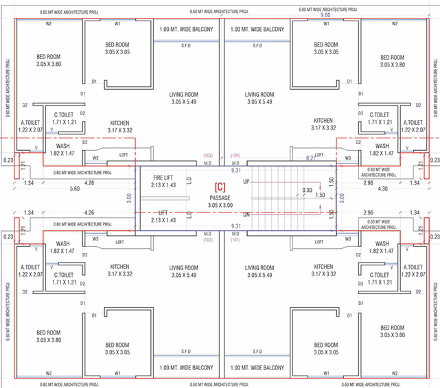 Floor Plan of Shree Shyam Vrindavan in Kholvad, Surat - Image 96702