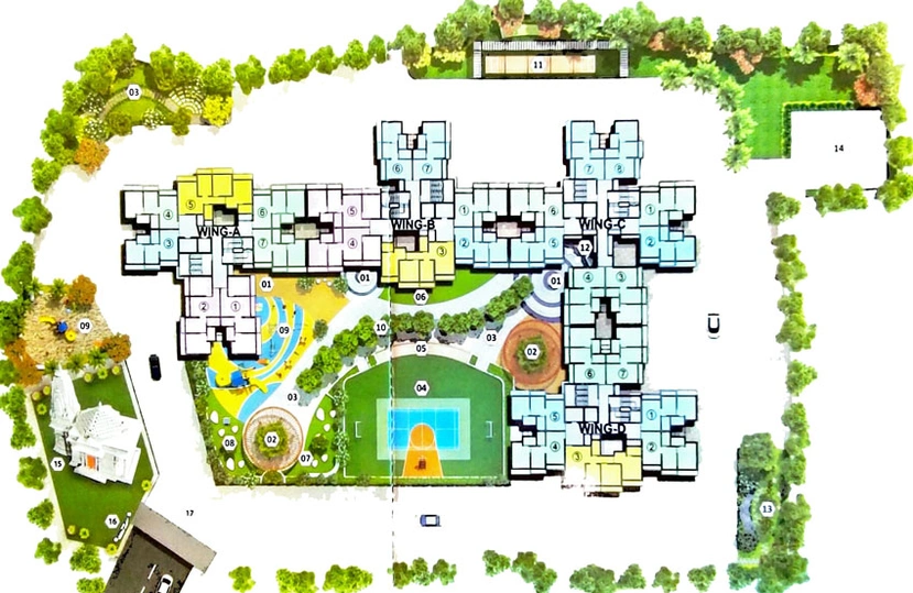 Master Plan of Bachraj Lifespace in Virar West, Palghar - Image 17350