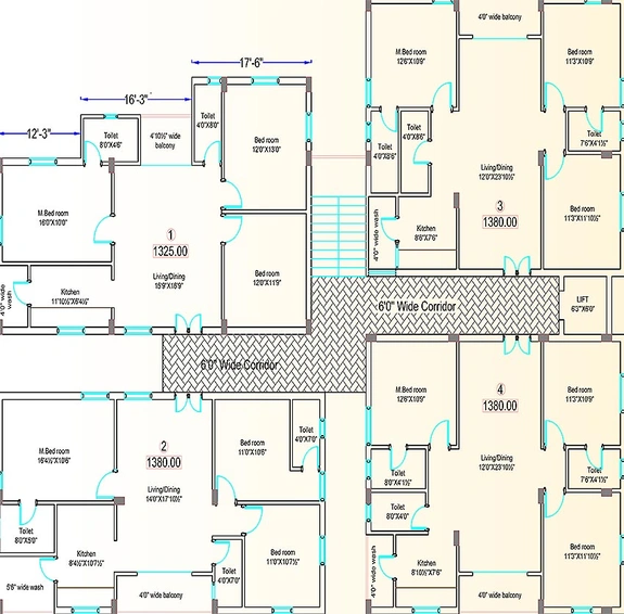 Floor Plan of Goldenkey Krishi in Manikonda, Hyderabad - Image 172293