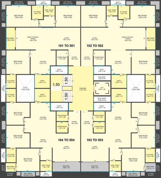 Master Plan of Brahma The Winz 3 in Gotri, Vadodara - Image 96582