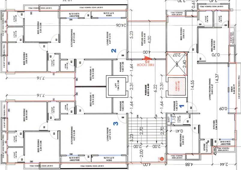 Floor Plan of Vaibhav Prince Rivera in Dabholi, Surat - Image 96709