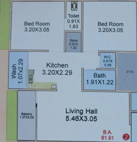 2 BHK Flat in Infinity Crystal Avenue in Palanpur, Surat - Image 817954