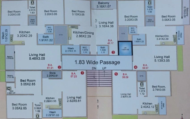 Floor Plan of Infinity Crystal Avenue in Palanpur, Surat - Image 174308