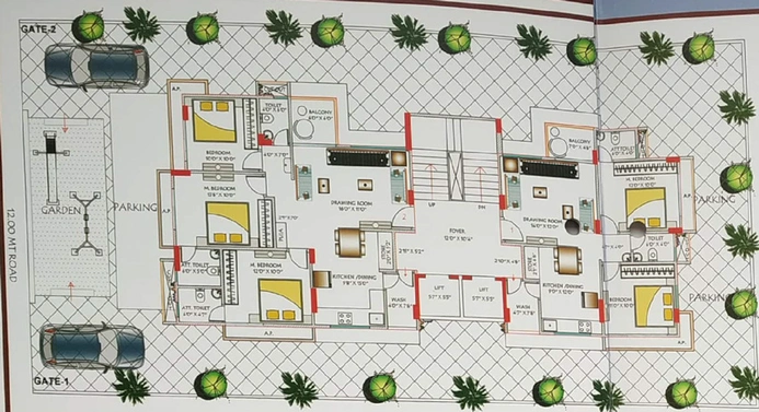 Master Plan of Yogi Parisar in Sargasan, Gandhinagar - Image 96922