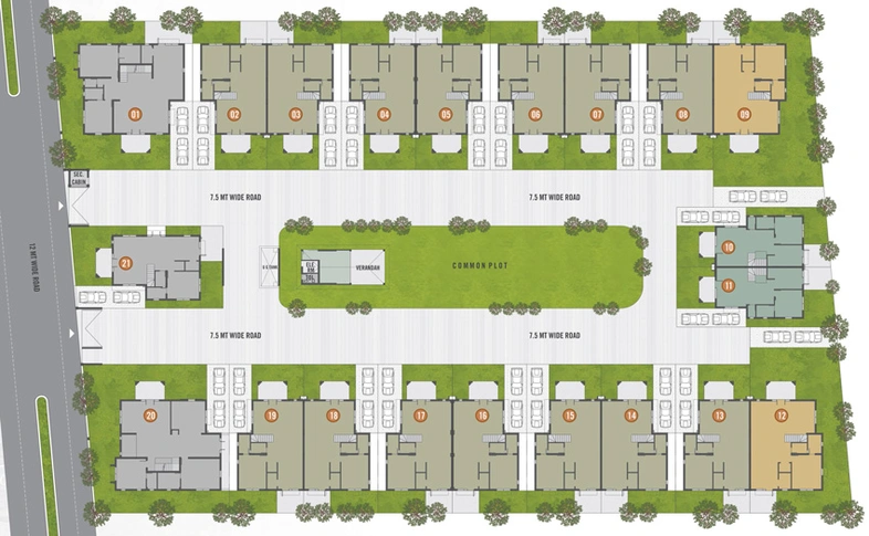 Master Plan of Shree Jainam Villa in Raysan, Gandhinagar - Image 96931