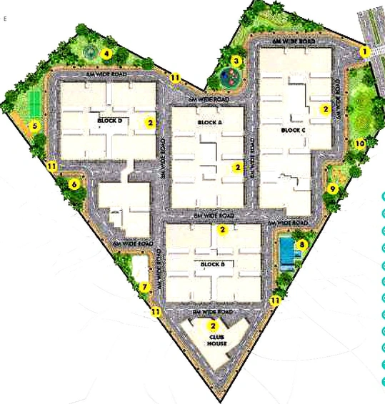 Master Plan of KT Residency in Peeramcheru, Hyderabad - Image 172440