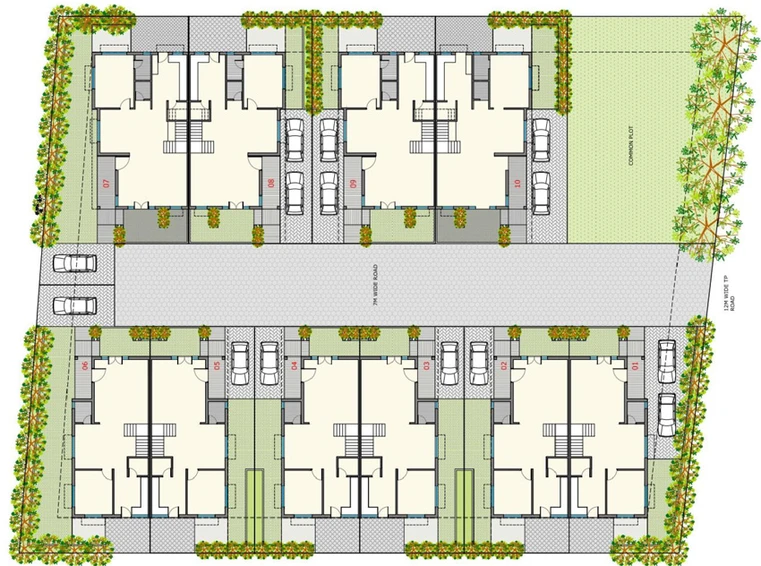 Master Plan of Shree Villa in Raysan, Gandhinagar - Image 97442