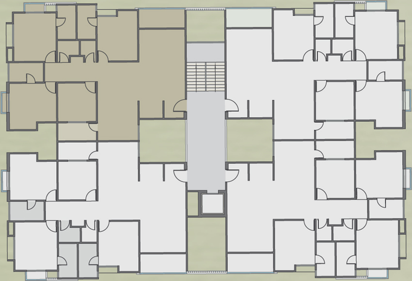 Floor Plan of Abhishek Antilia in Sama Savli Road, Vadodara - Image 96950