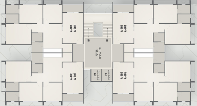 Floor Plan of Siddhi Swapnil Heights in Dahegam, Gandhinagar - Image 96968