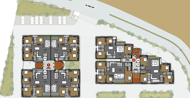 Master Plan of SNS Soham Residency in Pal Gam, Surat - Image 179573