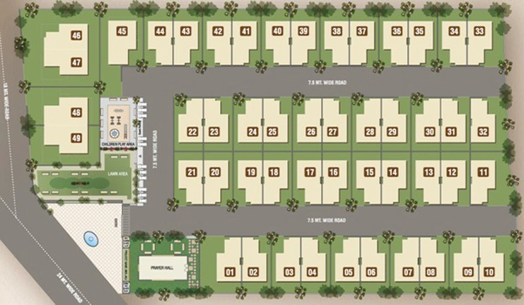 Master Plan of Elite Al Aswad in Tandalja, Vadodara - Image 97352
