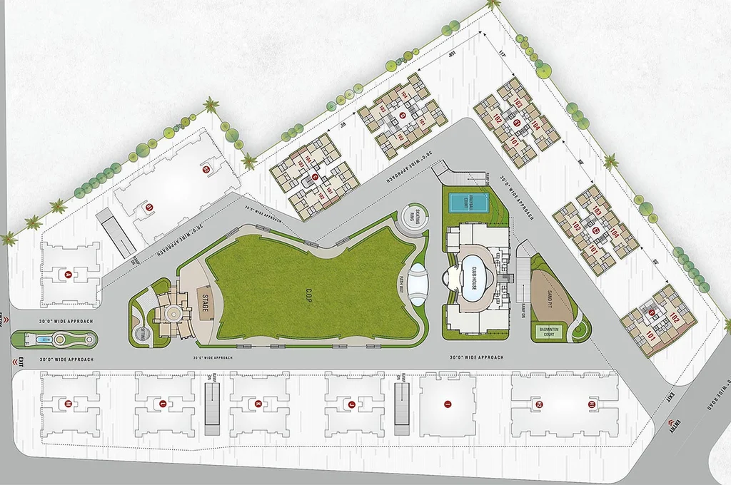 Master Plan of Shree Riverview Heights in Mota Varachha, Surat - Image 177361