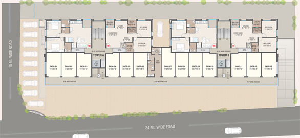 Master Plan of Fortune Aroma in Bhayli Road, Vadodara - Image 97360