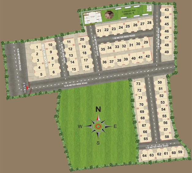 Master Plan of Nandi Shiv Darshan Duplex in Ankhol, Vadodara - Image 97366