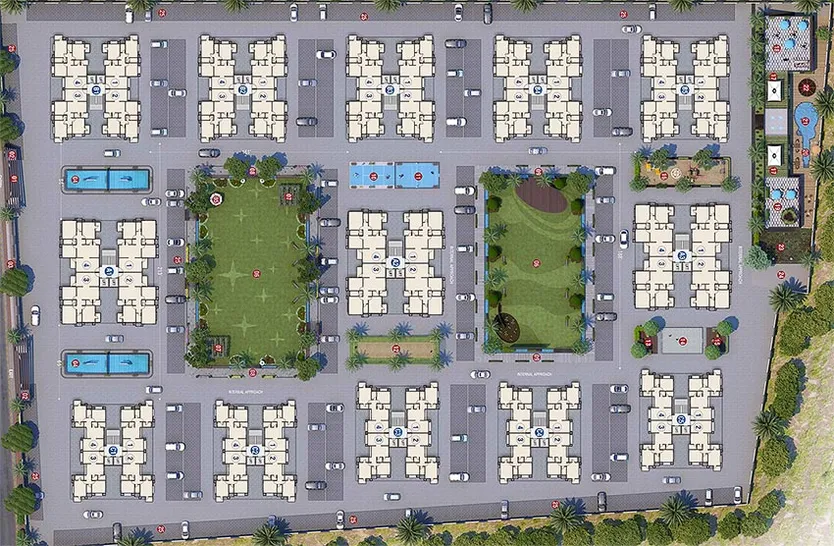 Master Plan of Happy Home Nakshatra Nebula in Jahangirabad, Surat - Image 175945