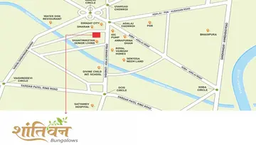 Location of Kathan Shantivan Bunglows - Image 97001