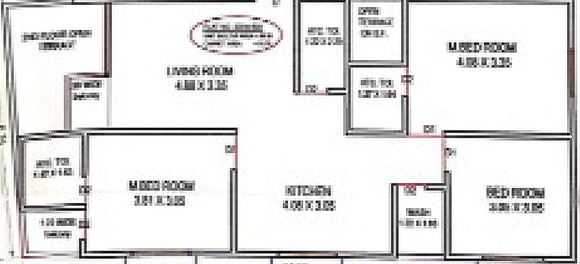 3 BHK Flat in Amit Abhishek Avenue in Madhavpura, Vadodara - Image 820379