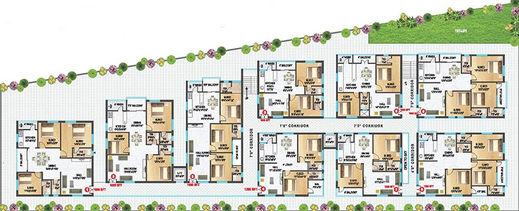 Master Plan of Teja Prasiddh Nivas in Kondapur, Hyderabad - Image 172105