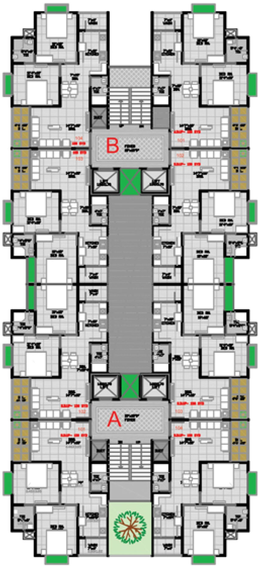 Floor Plan of Chetak Radhe Govind Phase 2 in Sanand, Ahmedabad - Image 97020