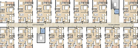 Floor Plan of Praneeth Pranav Zenith in Bachupally, Hyderabad - Image 172099