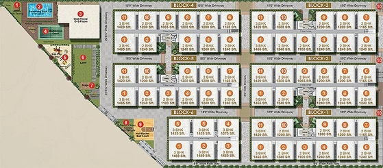 Master Plan of Abode MJ Lakeview in Ameenpur, Hyderabad - Image 171702