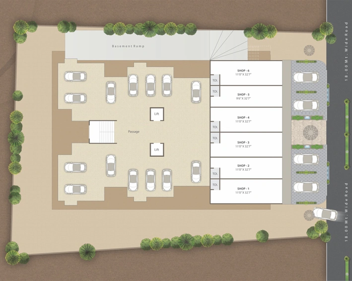 Master Plan of Shree Sparsh Residency in Bhayli Road, Vadodara - Image 97030
