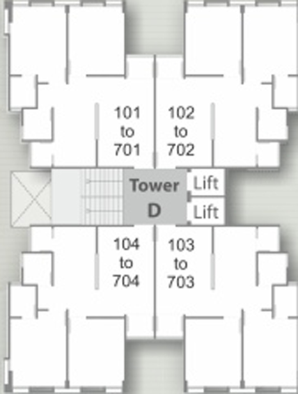 Floor Plan of Virat Harmony in Tandalja, Vadodara - Image 97394