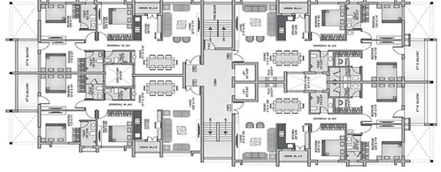 Floor Plan of Universal Motif in Dharampeth, Nagpur - Image 167750