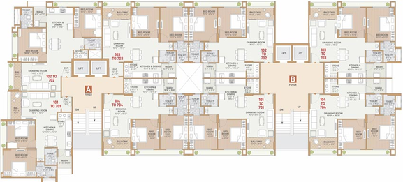 Floor Plan of Eklingji Radhe Madhav in Sanand, Ahmedabad - Image 97828