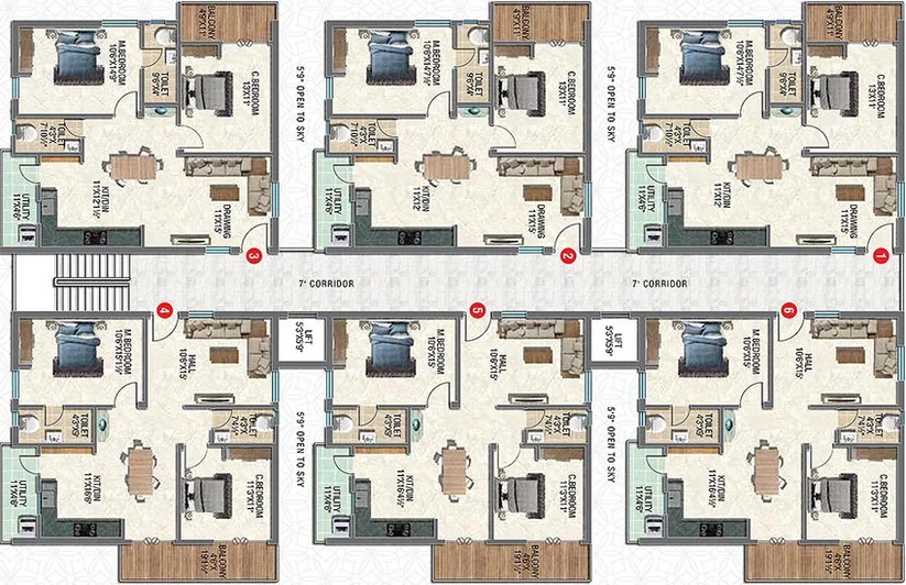 Floor Plan of Sanskriti Sarovar in Dulapally, Hyderabad - Image 172134