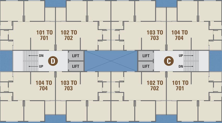 Floor Plan of Shreedhar Sky in Vastral, Ahmedabad - Image 97692